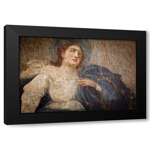 CA, Jolon, Painting of The Assumption Black Modern Wood Framed Art Print with Double Matting by Paulson, Don