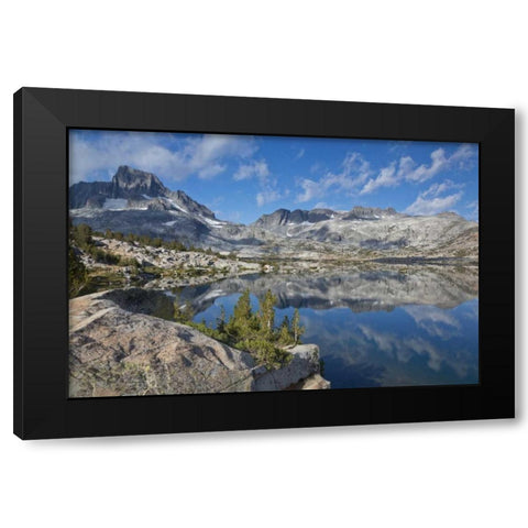 CA, Inyo NF Landscape of Thousand Island Lake Black Modern Wood Framed Art Print by Paulson, Don