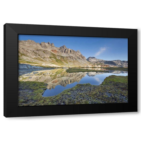 California, Inyo NF Tarn above Ediza Lake Black Modern Wood Framed Art Print by Paulson, Don