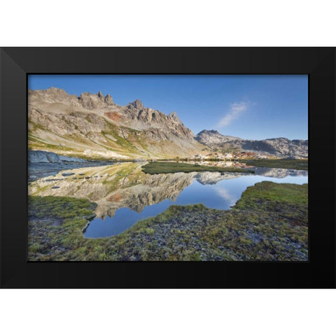California, Inyo NF Tarn above Ediza Lake Black Modern Wood Framed Art Print by Paulson, Don