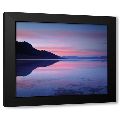 California, Death Valley NP Badwater at dawn Black Modern Wood Framed Art Print by Talbot Frank, Christopher