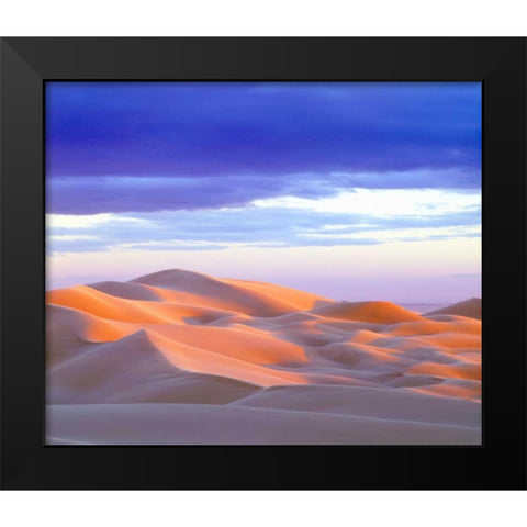 USA, California, Glamis Sand Dunes at sunset Black Modern Wood Framed Art Print by Talbot Frank, Christopher