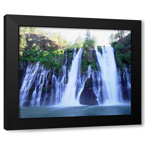 California, McArthur-Burney Falls, Burney Falls Black Modern Wood Framed Art Print by Talbot Frank, Christopher