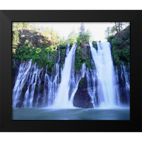 California, McArthur-Burney Falls, Burney Falls Black Modern Wood Framed Art Print by Talbot Frank, Christopher
