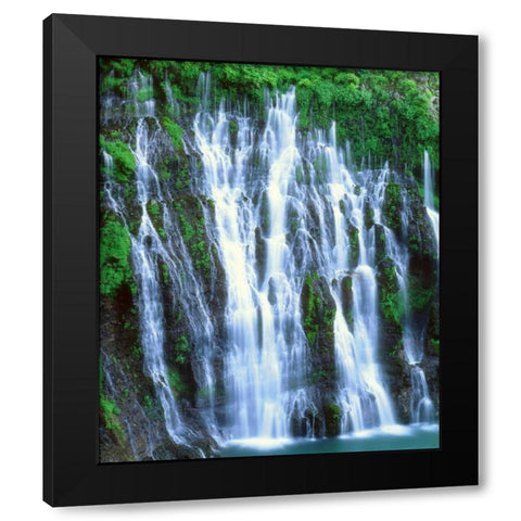 California, McArthur-Burney Falls, Burney Falls Black Modern Wood Framed Art Print with Double Matting by Talbot Frank, Christopher