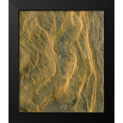 CA, San Diego, Patterns of Sandstone at the beach Black Modern Wood Framed Art Print by Talbot Frank, Christopher