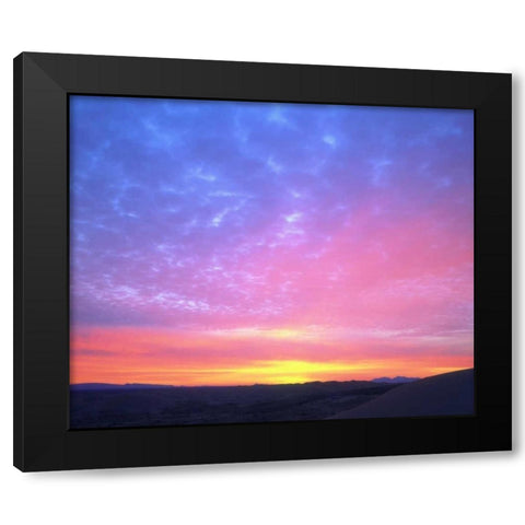 CA, San Diego, Sunrise Clouds over the desert Black Modern Wood Framed Art Print by Talbot Frank, Christopher
