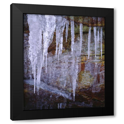 California, Sierra Nevada Icicles in the Sierra Black Modern Wood Framed Art Print with Double Matting by Talbot Frank, Christopher