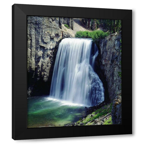 California, Sierra Nevada Rainbow Falls Black Modern Wood Framed Art Print by Talbot Frank, Christopher