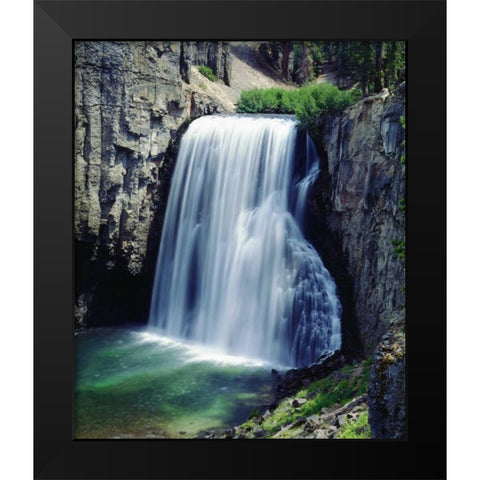 California, Sierra Nevada Rainbow Falls Black Modern Wood Framed Art Print by Talbot Frank, Christopher