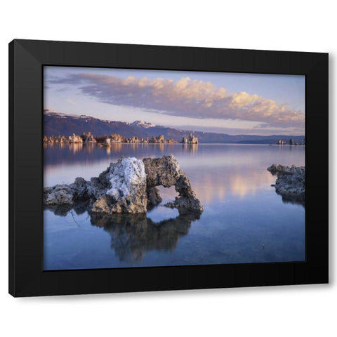 CA, Sierra Nevada Tufa Formations on Mono Lake Black Modern Wood Framed Art Print by Talbot Frank, Christopher