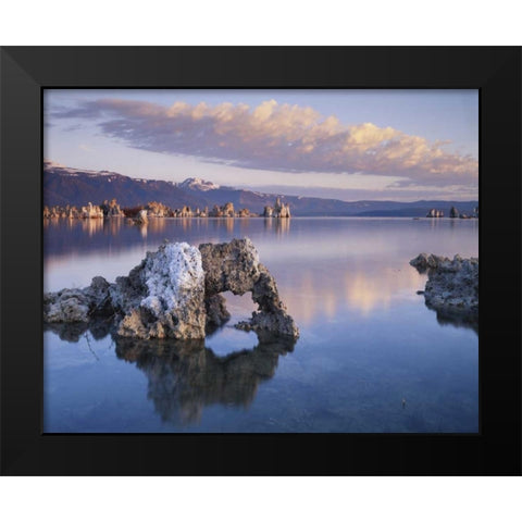 CA, Sierra Nevada Tufa Formations on Mono Lake Black Modern Wood Framed Art Print by Talbot Frank, Christopher