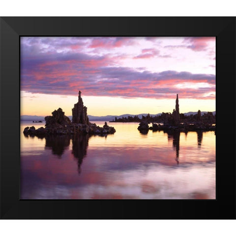 California Tufa Formations on Mono Lake Black Modern Wood Framed Art Print by Talbot Frank, Christopher