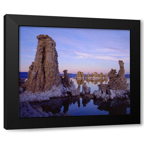 California Tufa Formations on Mono Lake Black Modern Wood Framed Art Print by Talbot Frank, Christopher