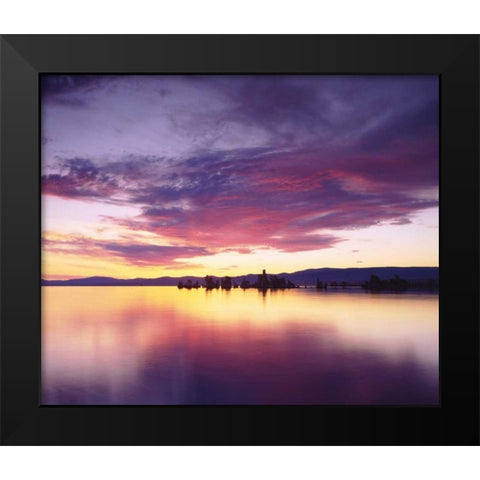 California Tufa Formations on Mono Lake Black Modern Wood Framed Art Print by Talbot Frank, Christopher