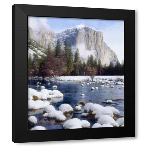 USA, California, Yosemite NP Winter Black Modern Wood Framed Art Print by Talbot Frank, Christopher
