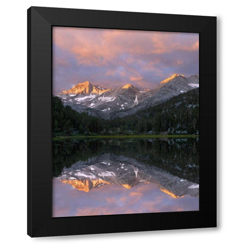 USA, California Marsh Lake at sunrise Black Modern Wood Framed Art Print with Double Matting by Flaherty, Dennis