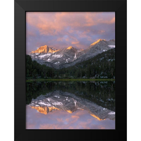 USA, California Marsh Lake at sunrise Black Modern Wood Framed Art Print by Flaherty, Dennis