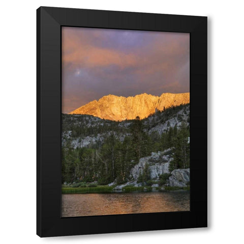 USA, California Marsh Lake at sunrise Black Modern Wood Framed Art Print with Double Matting by Flaherty, Dennis