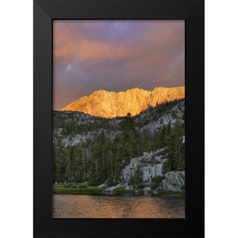 USA, California Marsh Lake at sunrise Black Modern Wood Framed Art Print by Flaherty, Dennis