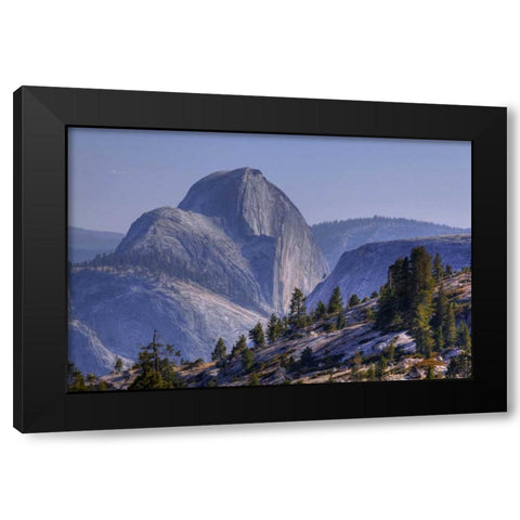 CA, Yosemite Half Dome seen from Olmsted Point Black Modern Wood Framed Art Print with Double Matting by Flaherty, Dennis