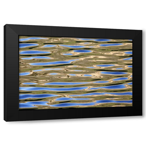 USA, California Reflections in a mountain lake Black Modern Wood Framed Art Print with Double Matting by Flaherty, Dennis