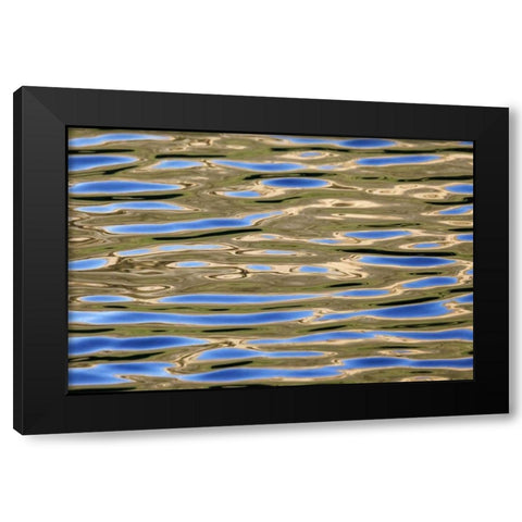 USA, California Reflections in a mountain lake Black Modern Wood Framed Art Print by Flaherty, Dennis