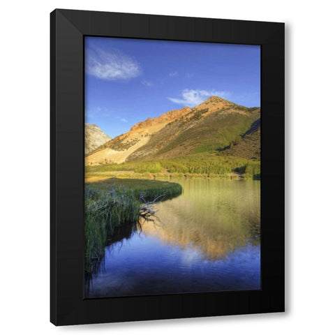 California, Bishop North Lake at sunrise Black Modern Wood Framed Art Print with Double Matting by Flaherty, Dennis