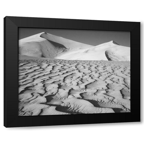 CA, Death Valley NP Eureka Sand Dunes Black Modern Wood Framed Art Print with Double Matting by Flaherty, Dennis