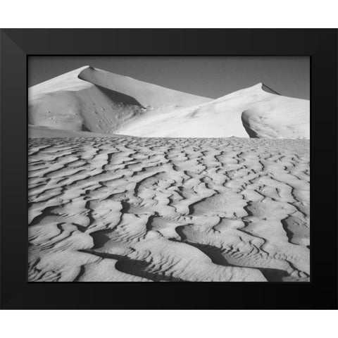 CA, Death Valley NP Eureka Sand Dunes Black Modern Wood Framed Art Print by Flaherty, Dennis