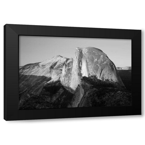 CA, Yosemite Half Dome seen from Glacier Point Black Modern Wood Framed Art Print with Double Matting by Flaherty, Dennis