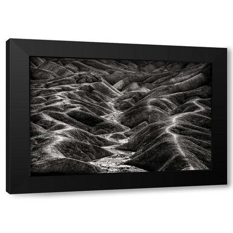 CA, Death Valley Overview of desolate landscape Black Modern Wood Framed Art Print with Double Matting by Young, Bill
