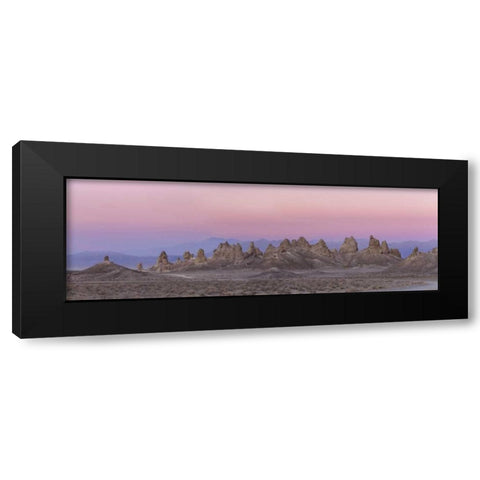 California Panoramic of Trona Pinnacles Black Modern Wood Framed Art Print by Paulson, Don
