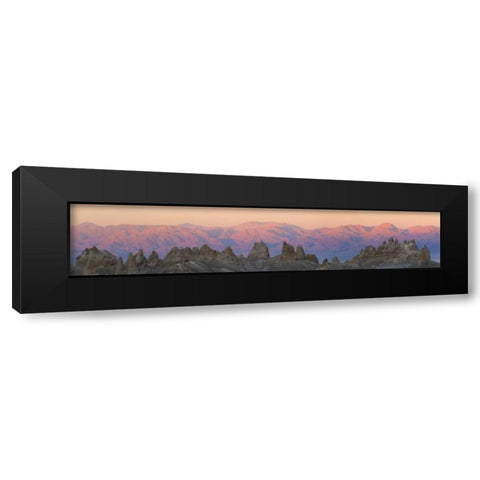 California Panoramic of Trona Pinnacles Black Modern Wood Framed Art Print by Paulson, Don
