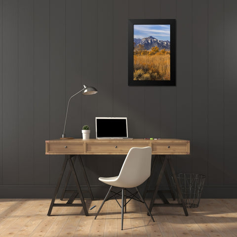 California Lone Pine Peak from Alabama Hills Black Modern Wood Framed Art Print by Paulson, Don