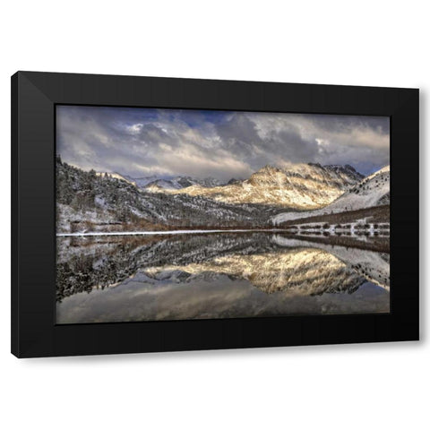 California, Sierra Nevada Spring at North Lake Black Modern Wood Framed Art Print with Double Matting by Flaherty, Dennis