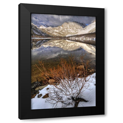 California, Sierra Nevada Spring at North Lake Black Modern Wood Framed Art Print with Double Matting by Flaherty, Dennis