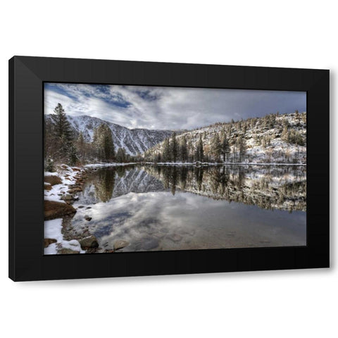 California, Sierra Nevada Spring at North Lake Black Modern Wood Framed Art Print with Double Matting by Flaherty, Dennis