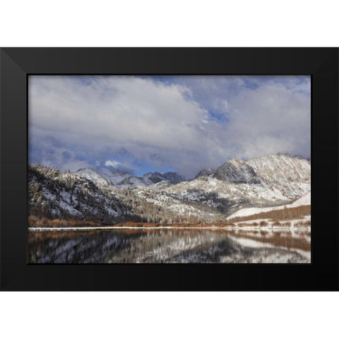 California, Sierra Nevada Spring at North Lake Black Modern Wood Framed Art Print by Flaherty, Dennis