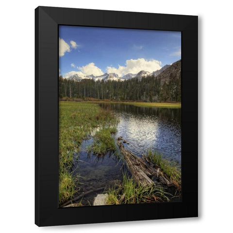 California, Sierra Nevada Weir Pond landscape Black Modern Wood Framed Art Print with Double Matting by Flaherty, Dennis