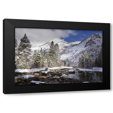 California, Sierra Nevada Spring at North Lake Black Modern Wood Framed Art Print with Double Matting by Flaherty, Dennis