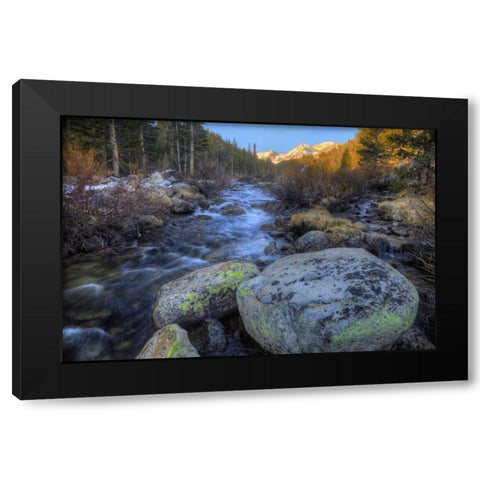 California, Sierra Nevada Rock Creek landscape Black Modern Wood Framed Art Print by Flaherty, Dennis