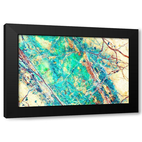 California Detail of marble rock patterns Black Modern Wood Framed Art Print with Double Matting by Jaynes Gallery