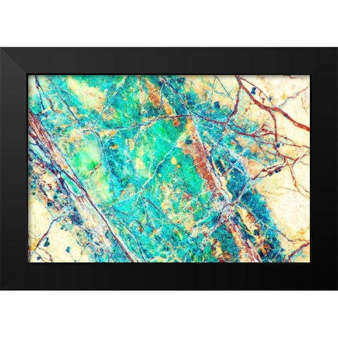California Detail of marble rock patterns Black Modern Wood Framed Art Print by Jaynes Gallery