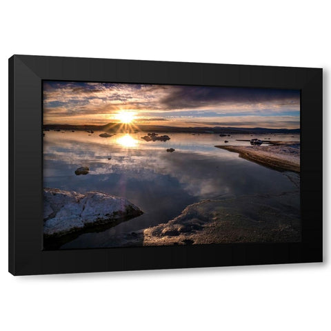 Usa-California-Sierra Nevada-Mono Lake Black Modern Wood Framed Art Print by Sederquist, Betty
