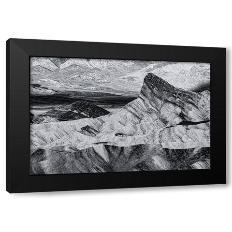 USA-Death Valley-Zabriskie Point Black Modern Wood Framed Art Print by Theodore, George and Marilu