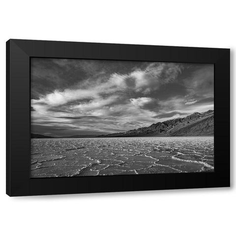 Death Valley-Badwater Black Modern Wood Framed Art Print by Theodore, George and Marilu