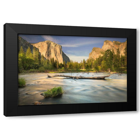 Valley View-Yosemite Black Modern Wood Framed Art Print by Ford, John