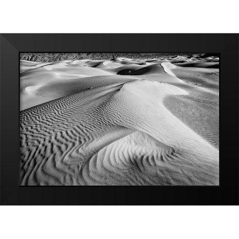 Dune-Death Valley Black Modern Wood Framed Art Print by Ford, John