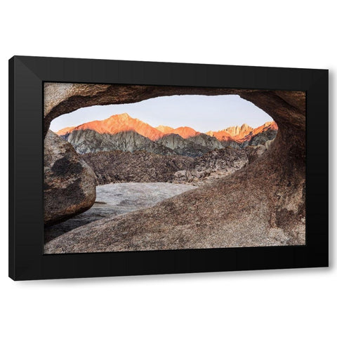Mosaic Arch-California Black Modern Wood Framed Art Print by Ford, John